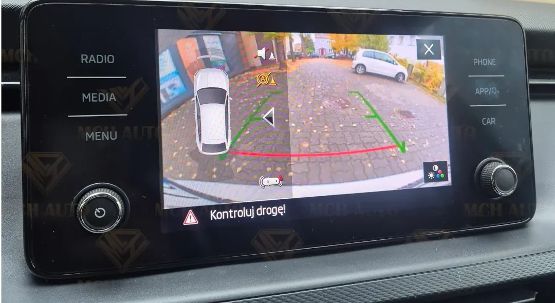 kamera cofania skoda scala