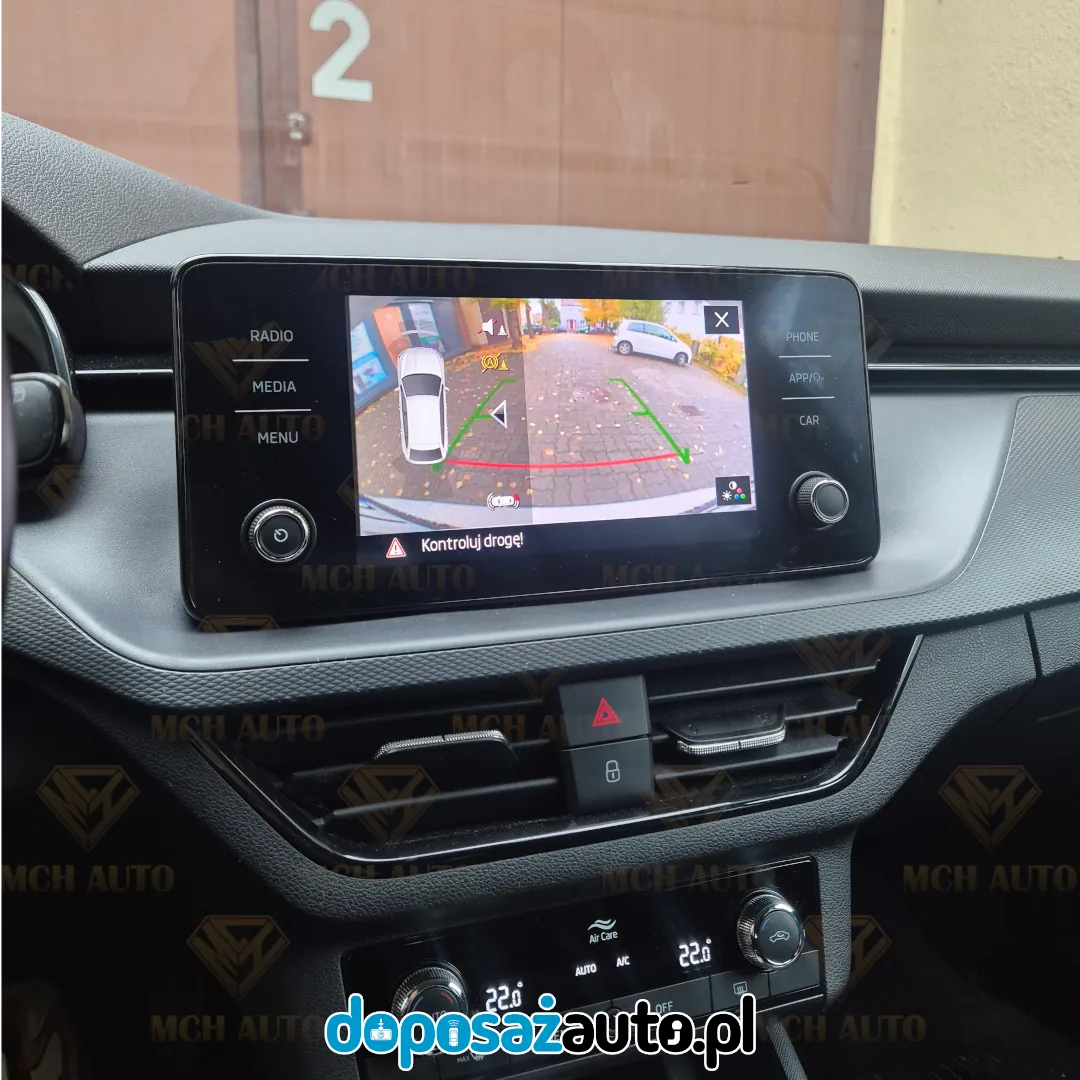 kamera cofania skoda scala