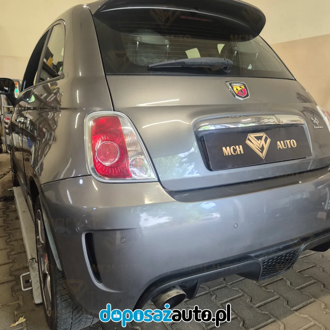 montaż czujników parkowania tył abarth 595