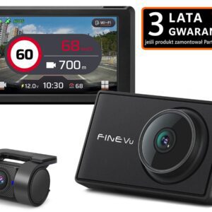 FineVu GX7000 - rejestrator QHD+FHD GPS WiFi radary