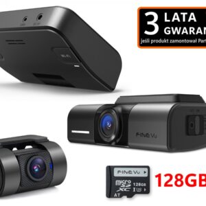 FineVu GX1000 /128GB - rejestrator 2xQHD WiFi GPS AI