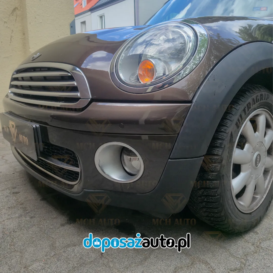 montaz czujnikow parkowania na przod Mini cooper
