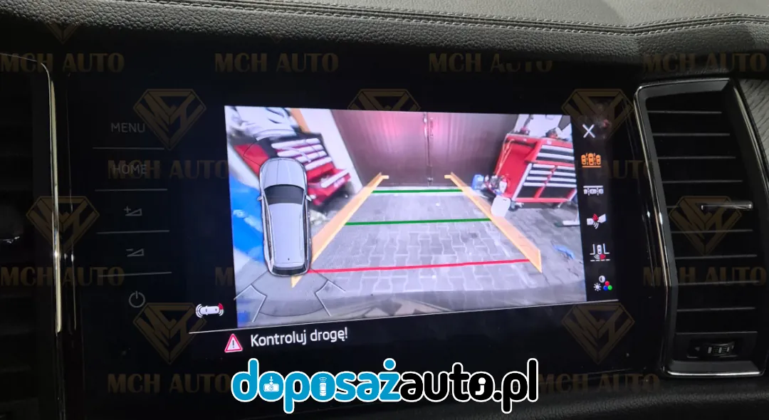 montaz kamery cofania skoda kodiaq poznan